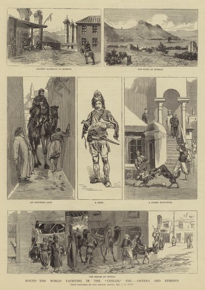 Tour du monde en yacht sur le Ceylan, VIII, Smyrne et Éphèse - Charles Edwin Fripp